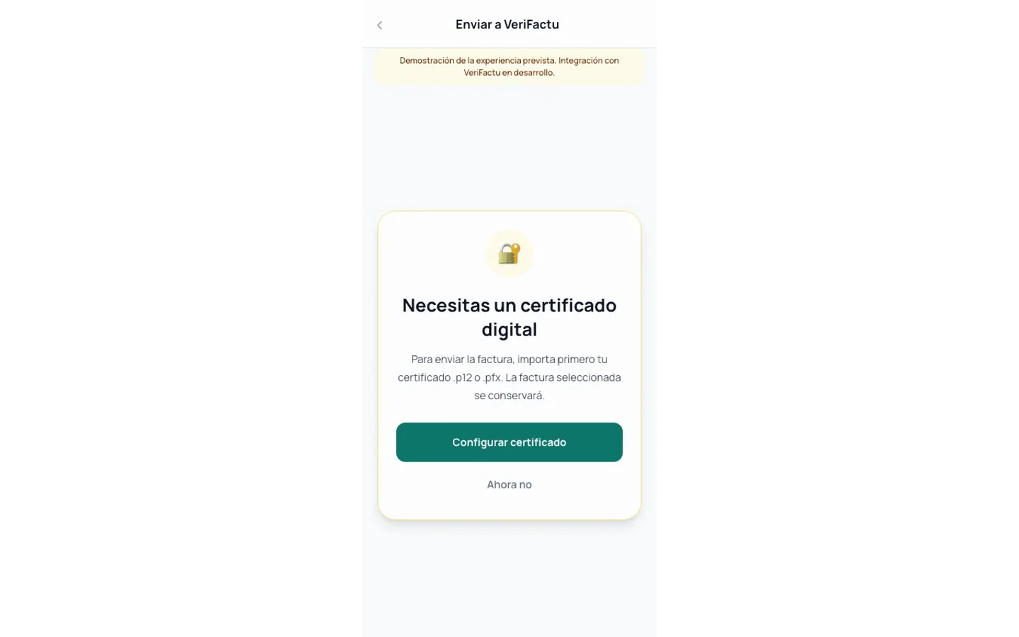 Envía o rexistro