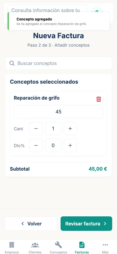 Axusta cliente o conceutos